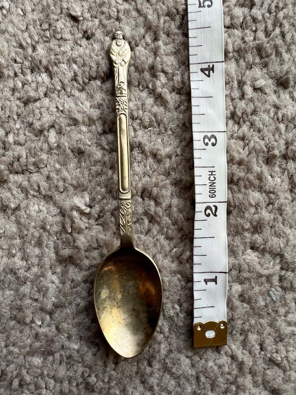 Vintage EPNS Silver Plated Souvenir Spoon with Monk/Friar Figural Finial